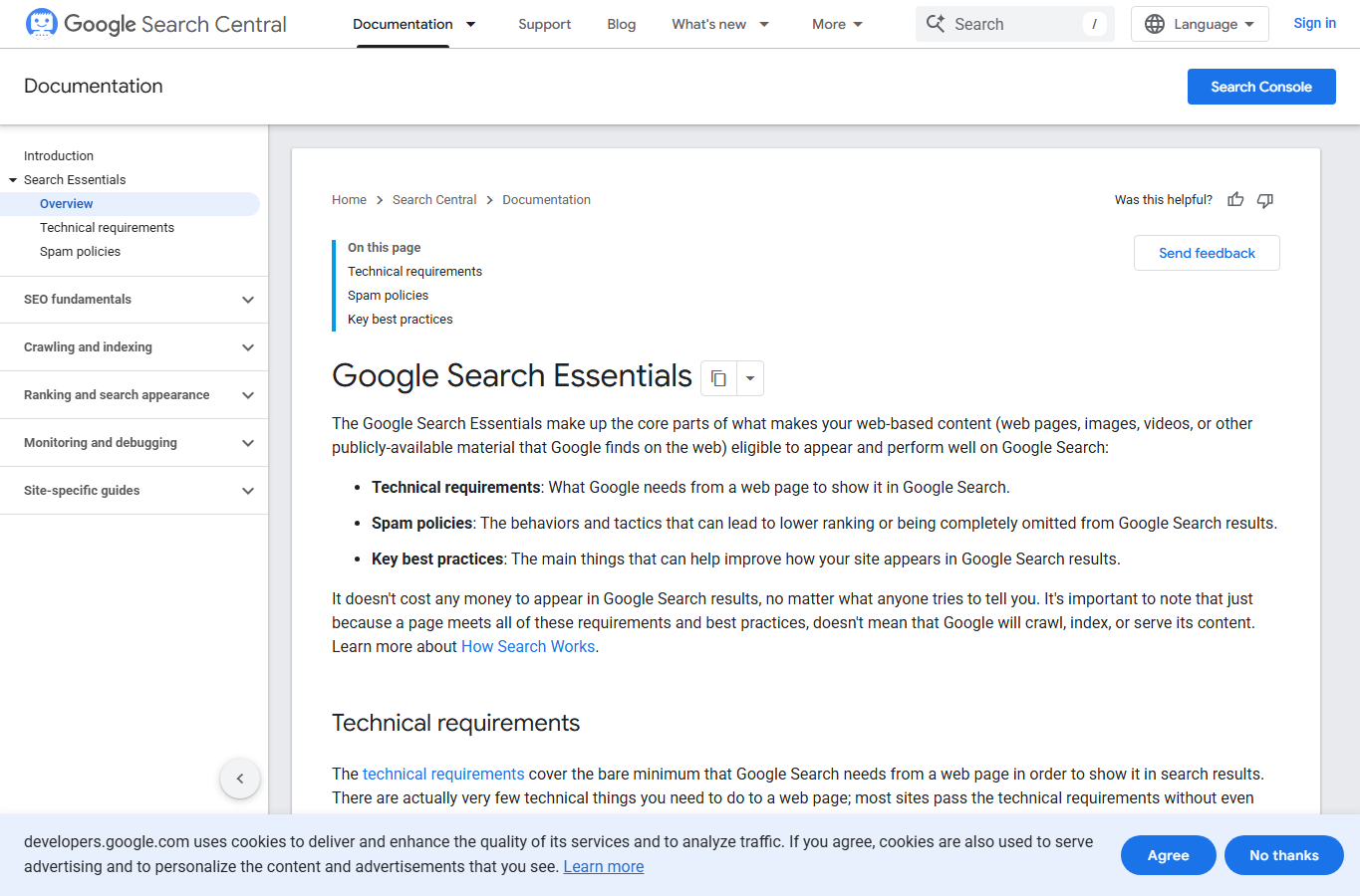 Google Search Essentials 截图