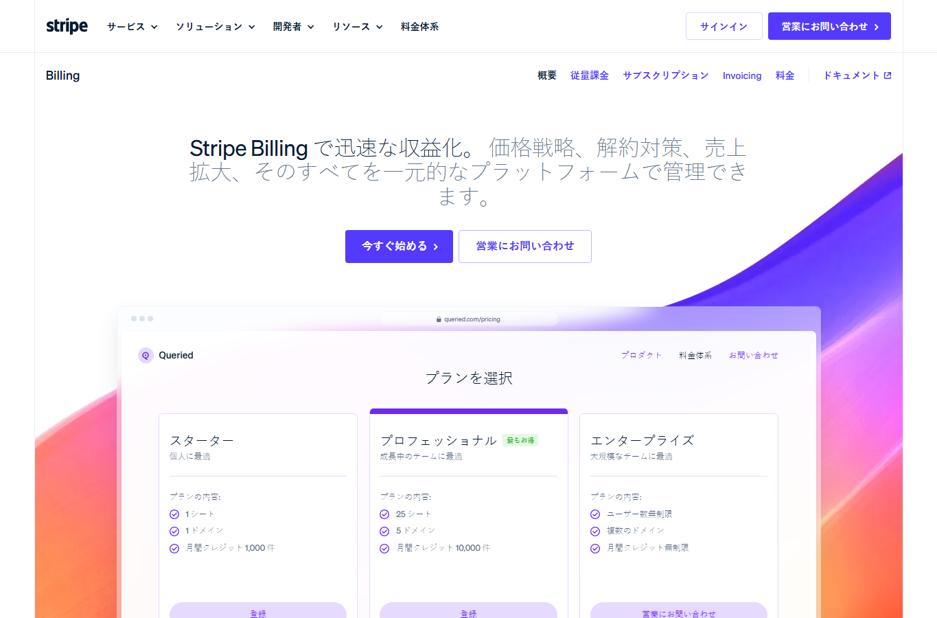 Stripe Billing 页面截图